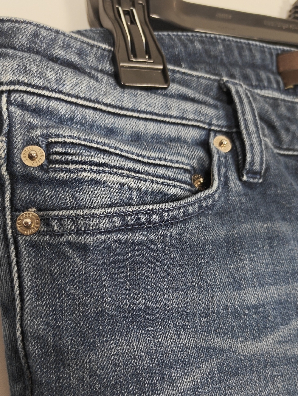 ROBERTO CAVALLI Mid-Rise Wide Leg Dark Wash Jeans Size EUR 46 US 10 - Picture 12 of 16